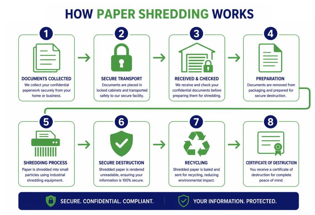 how paper shredding works